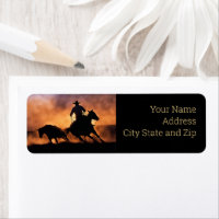 Cowboy Country Western Roping Rücksendeadresse