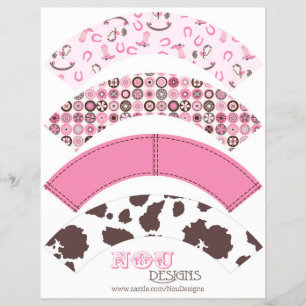 Cowboy Country Western Wasserflaschen Etiketten Flyer