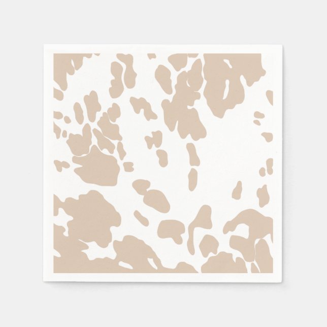 Cowboy Cow-Cocktail Napkin Serviette (Vorderseite)