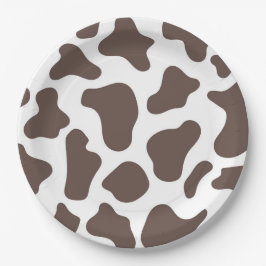 Cowboy Cow Print Wild West Western Rodeo Party Pappteller