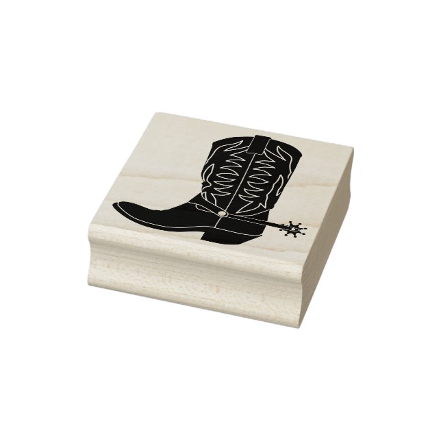 Cowboy / Cowgirl Boot Gummistempel (Stempel)