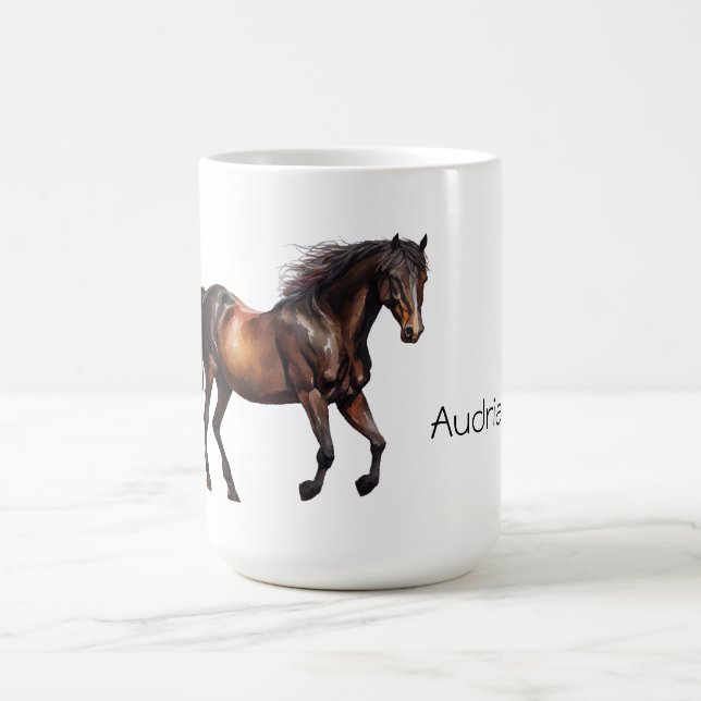 Cowboy Cowgirl Horse Kaffeetasse (Mittel)