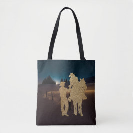 Cowboy Cowgirl Pferd Romantische Mondlicht Tote Ta