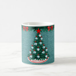 Cowboy Cowgirl Roping Weihnachtsbaum Tasse