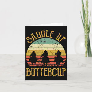Cowboy Cowgirl Südlicher Western Saddle Up Butterc Karte