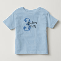Cowboy Customizable 3. Geburtstagshirt