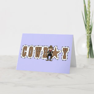 Cowboy-Dank - Western-Freundschaft Dankeskarte
