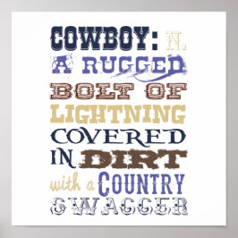 Cowboy Definition Poster