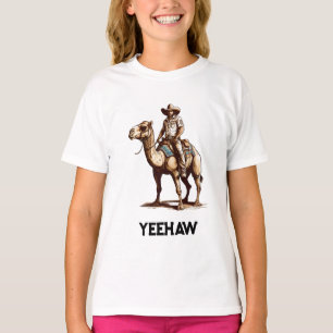 Cowboy, der auf einem Kamel reitet T-Shirt