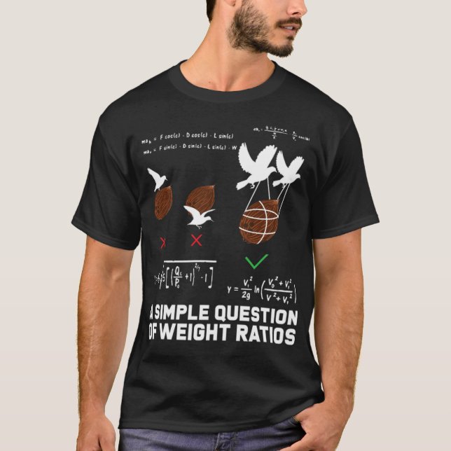 Cowboy der Mathematik Weights and Ratios TV-Serie T-Shirt (Vorderseite)