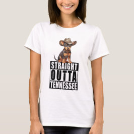 Cowboy Doberman Pinscher Straight Outdoor Tennesse T-Shirt