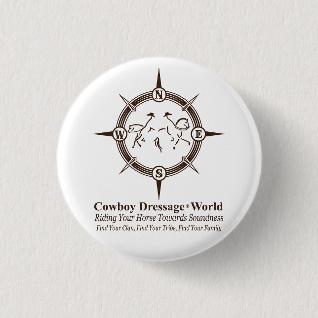 Cowboy Dressage® Button (Vorderseite)