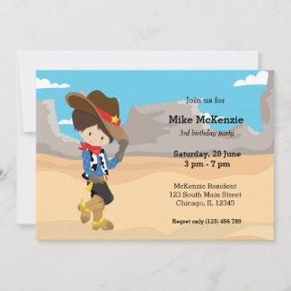 Cowboy Einladung