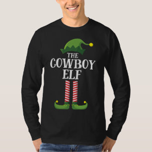 Cowboy Elf Matching Family Group Weihnachtsfest Pa T-Shirt