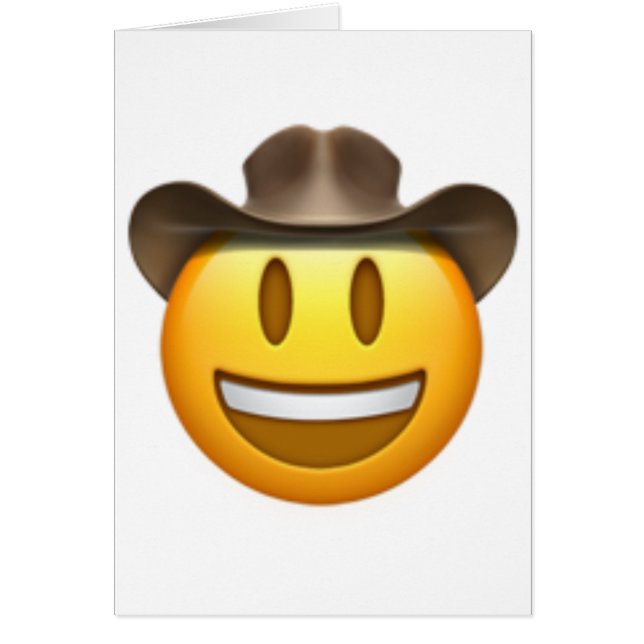 Cowboy emoji Gesicht (Vorne)