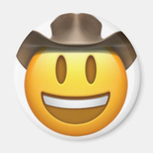 Cowboy-Emoji-Gesicht Magnet