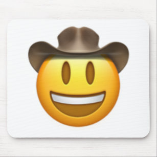 Cowboy emoji Gesicht Mousepad