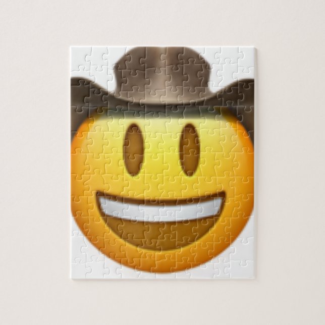 Cowboy-Emoji-Gesicht Puzzle (Vertikal)