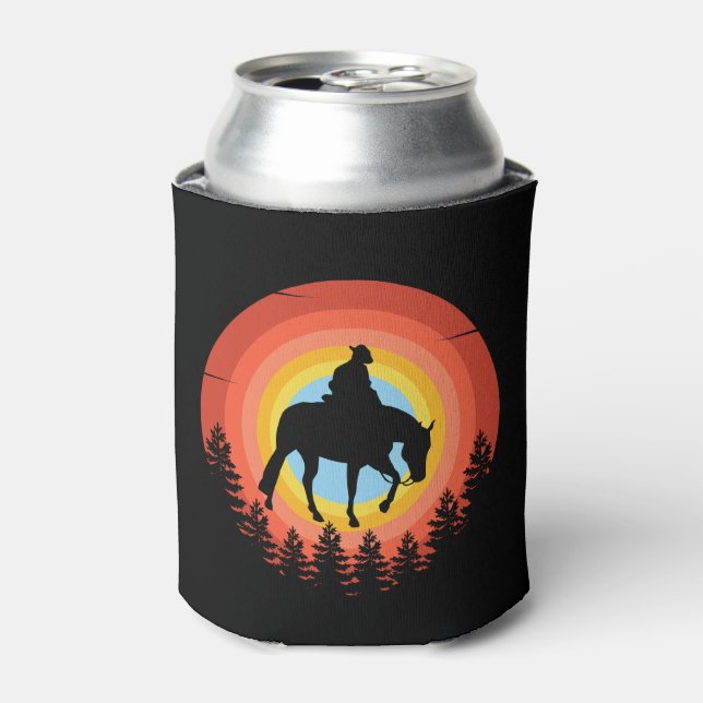 COWBOY FARBIGE SONNENGESCHICHTE DOSENKÜHLER (Kanne Vorderseite)