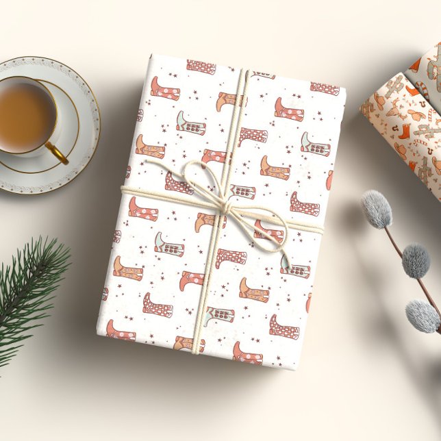 Cowboy Farm Holiday Wrapping Paper Geschenkpapier Set (Von Creator hochgeladen)