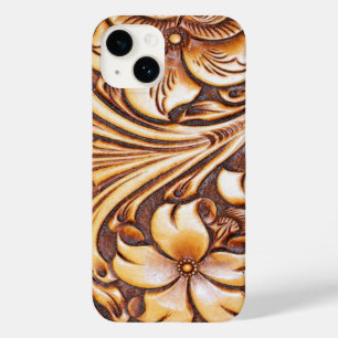 Cowboy Fashion Western Country Tooled Leder Case-Mate iPhone 14 Hülle