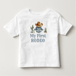Cowboy First Rodeo Birthday Boy Kleinkind T-shirt