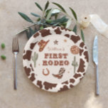 Cowboy First Rodeo Wild West Birthday Party Pappteller<br><div class="desc">Cowboy First Rodeo Wild West Geburtstag Party Paper Teller Matching Artikel verfügbar.</div>