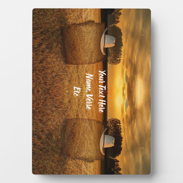 Cowboy Fotoplatte (Vorderseite)