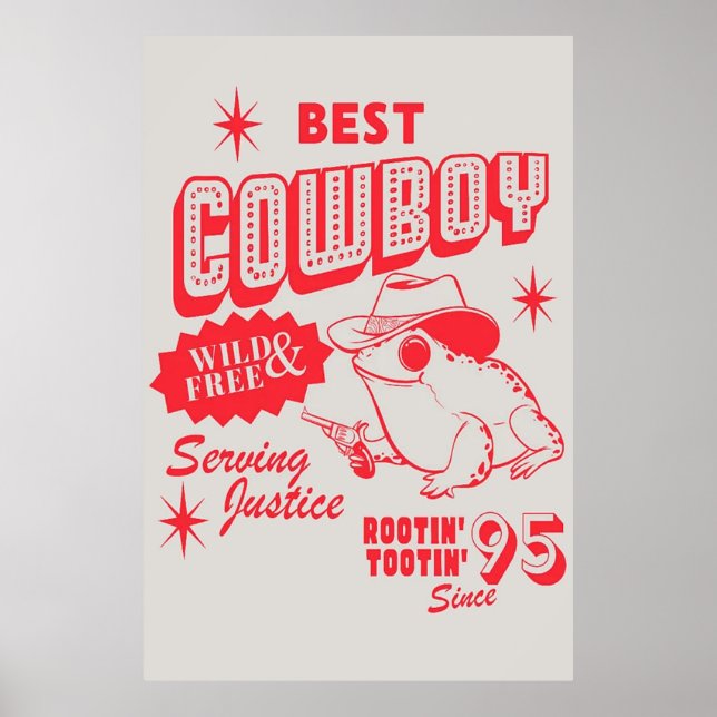 Cowboy Frog Poster (Vorne)