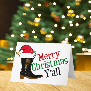 Cowboy Frohe Weihnachten Euch Allen