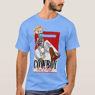 Cowboy Funny Cowboy Skeleton Western Südliche Lieb T-Shirt
