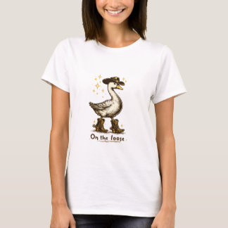 Cowboy Gans Auf Freiem Fuß Lustige Western Kunst T-Shirt