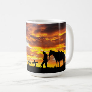 Cowboy Gebet Kaffeemaschine Tasse