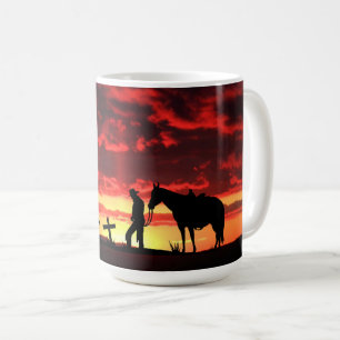 Cowboy Gebet Kaffeemaschine Tasse