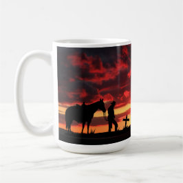 Cowboy Gebet Kaffeemaschine Tasse