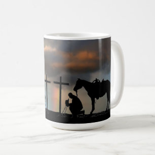 Cowboy Gebet Kaffeemaschine Tasse