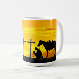 Cowboy Gebet Kaffeemaschine Tasse