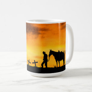 Cowboy Gebet Kaffeemaschine Tasse