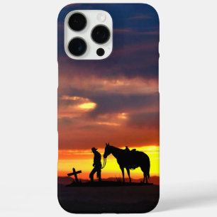 Cowboy Gebet Silhouette iPhone Case