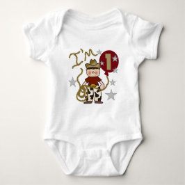 Cowboy Geburtstagsgeschenke und Geschenke Baby Strampler
