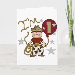 Cowboy Geburtstagsgeschenke und Geschenke Karte