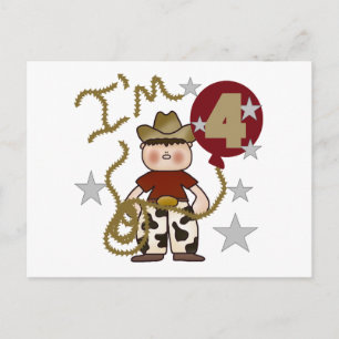 Cowboy Geburtstagsgeschenke und Geschenke Postkarte
