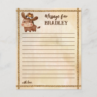 Cowboy Geburtstagskarte erste Rodeo-Zeitkapsel