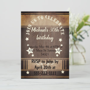 Cowboy-Geburtstagsparty Einladung