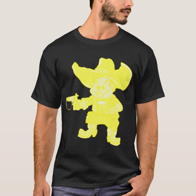 Cowboy-Gelb T-Shirt (Vorderseite)