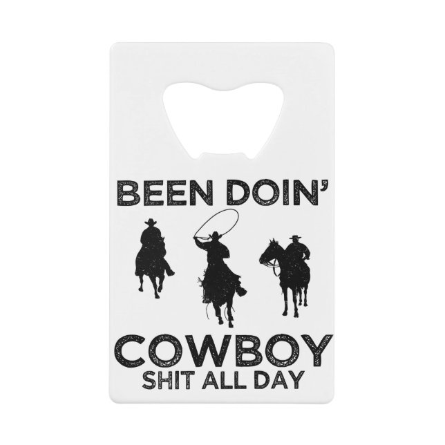 Cowboy Geldbeutel Flaschenöffner (Vorderseite)
