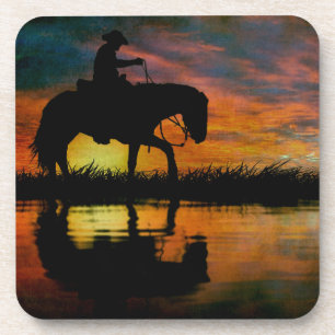 Cowboy-Getränke-Coaster Getränkeuntersetzer