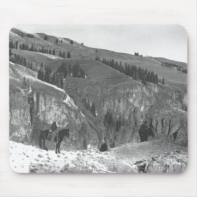 Cowboy getrennt von seiner Herde Mousepad (Vorne)