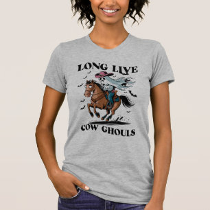 Cowboy Ghost reitet ein Pferd Halloween T-Shirt