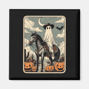 Cowboy Ghost Reitpferd Funny Tarot Card Hallowage Magnet